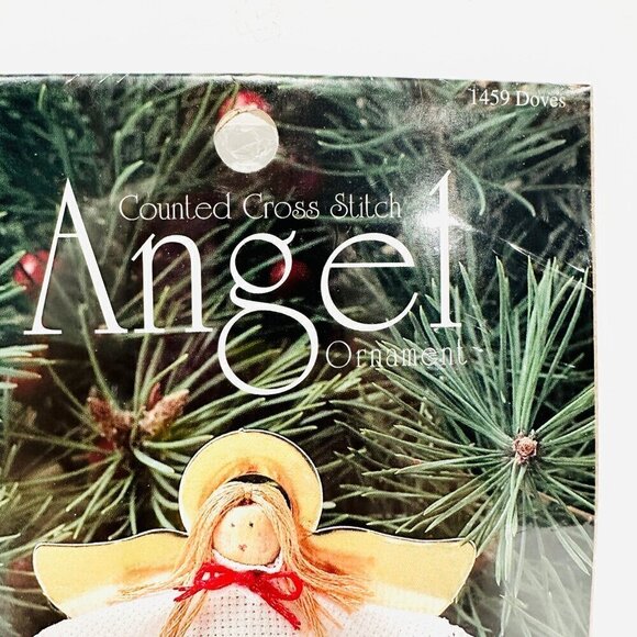 NIP Design for the Needle Counted Cross Stitch Angel Ornaments - set of 2 - Picture 7 of 10